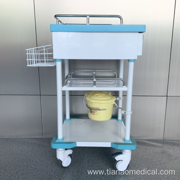 Hospital Steel Aluminum Alloy Treatment Trolley